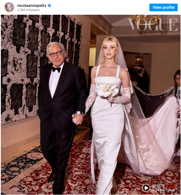 Style｜贝克汉儿Brooklyn大婚，富千金老婆Nicola穿Valentino订制婚纱亮相 更多热点 图3张